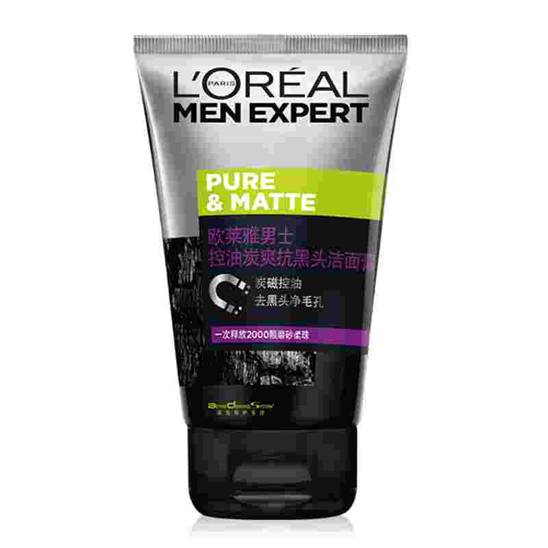 欧莱雅男士控油欧莱雅男士控油炭爽冰感洁面膏-第1张图片-翡翠网