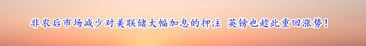 非农后市场减少对美联储大幅加息的押注 英镑也趁此重回涨势！-第1张图片-翡翠网