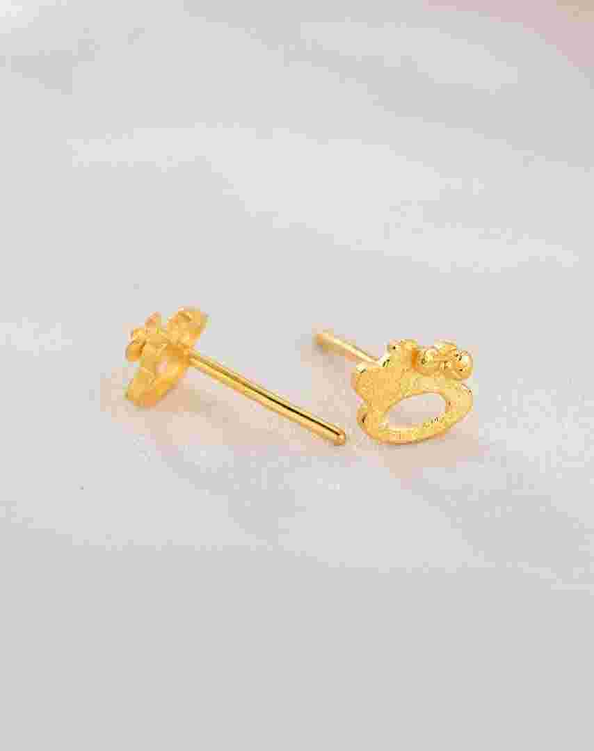 中国黄金耳环的标志是什么,中国黄金耳环图片女款-第2张图片-翡翠网