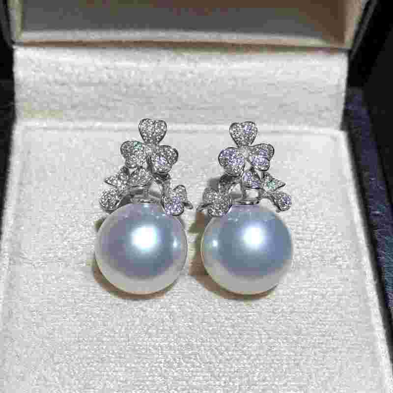 18k金珍珠耳环图片欣赏18k金珍珠耳环图片-第1张图片-翡翠网