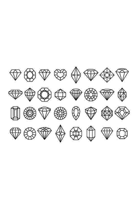 钻石图片素描钻石图片素描图片-第1张图片-翡翠网