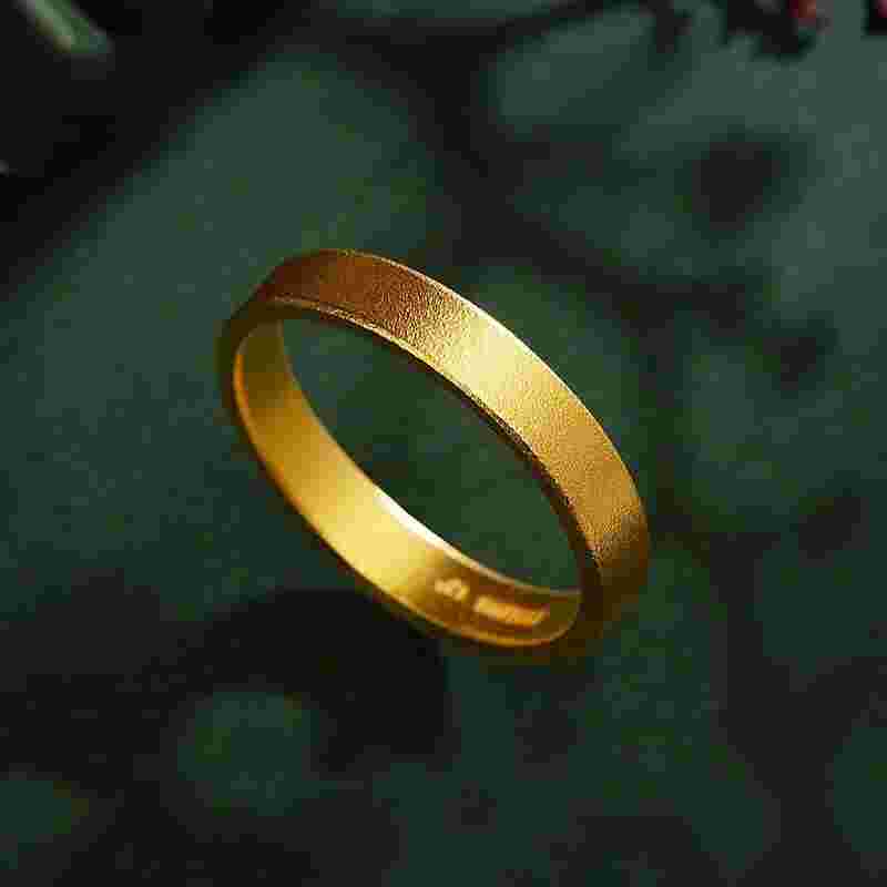 黄金戒指实心图片,黄金戒指实心图片大全-第2张图片-翡翠网