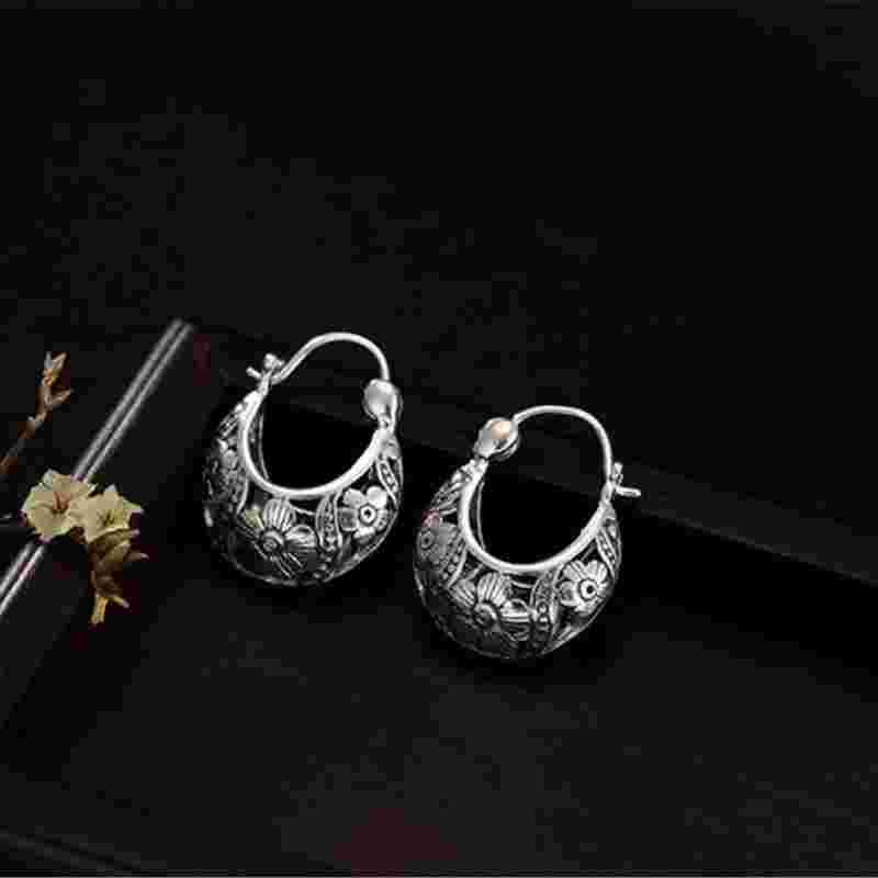 珐琅彩银耳环图片珐琅彩银耳环-第1张图片-翡翠网