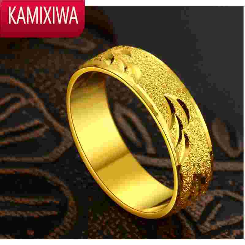 黄金戒指图片,素圈黄金戒指图片-第1张图片-翡翠网