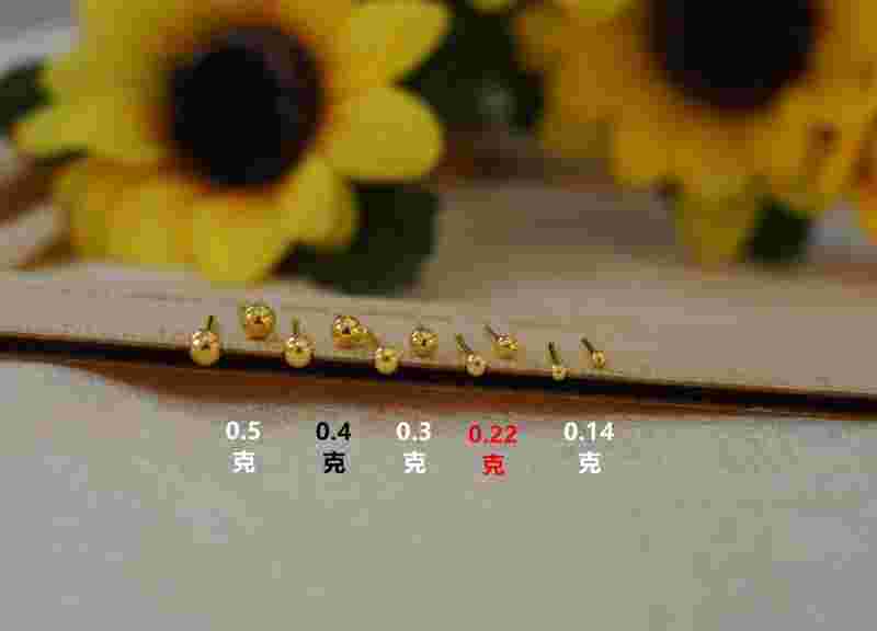 实心黄金耳环实心黄金耳环图片大全-第1张图片-翡翠网