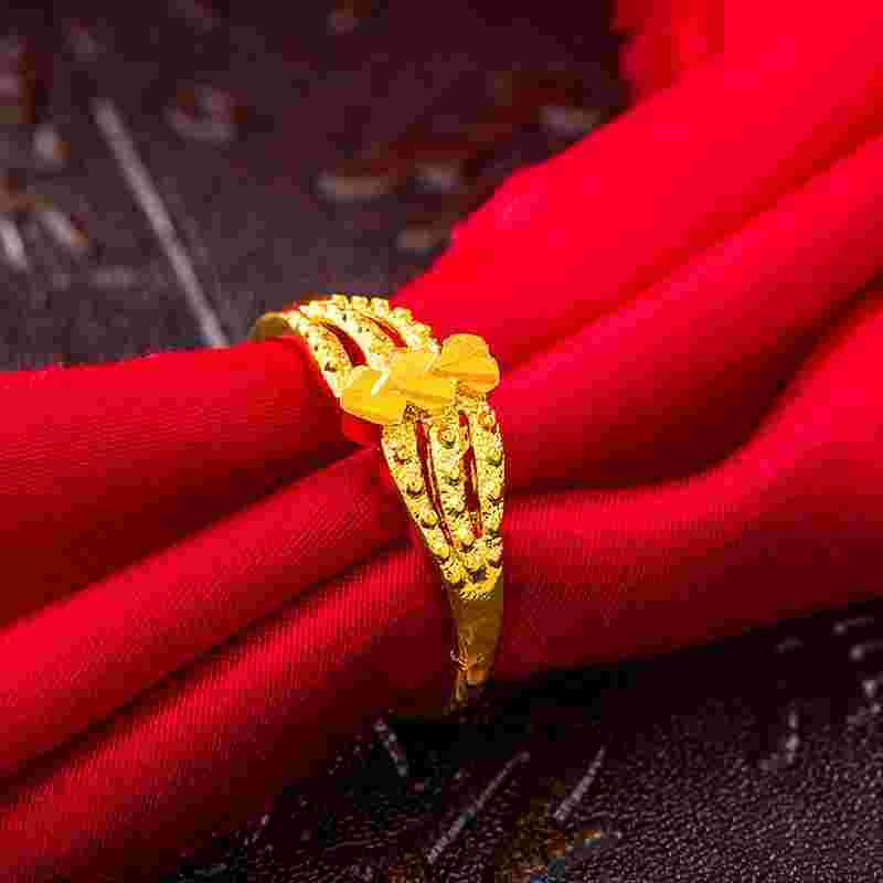 老凤祥戒指女款老凤祥金戒指女款-第1张图片-翡翠网