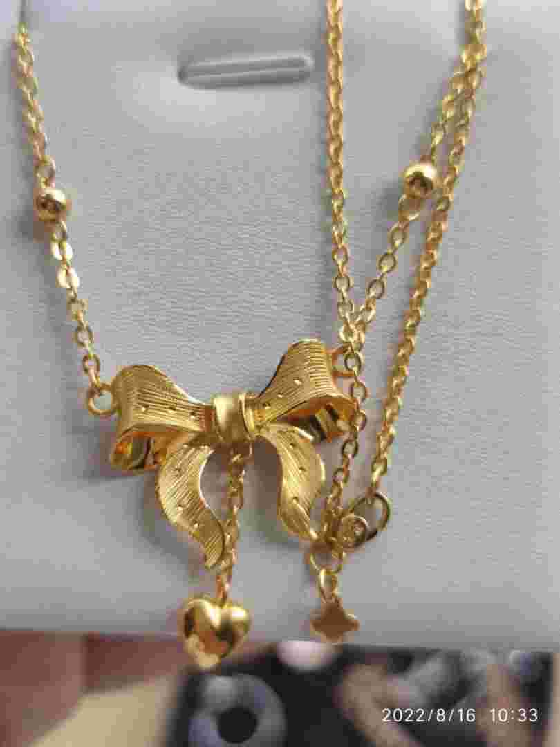 中国黄金项链的价格及图片,2000元能买一条金项链吗-第1张图片-翡翠网