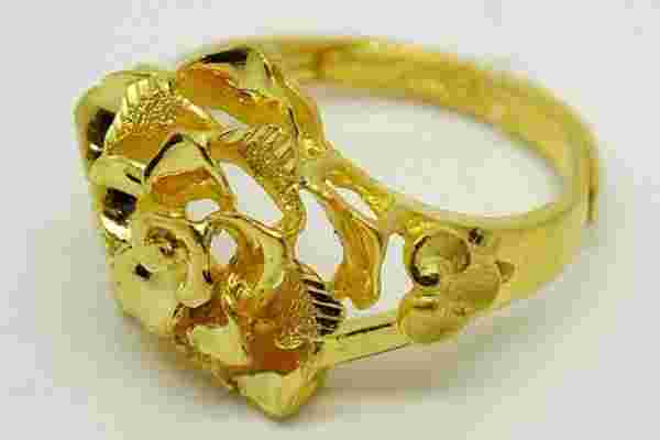 2021最新款黄金戒指最新款的黄金戒指图片-第2张图片-翡翠网