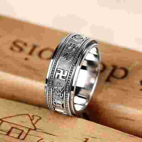 男士银戒指图片男士银戒指图片欣赏-第2张图片-翡翠网