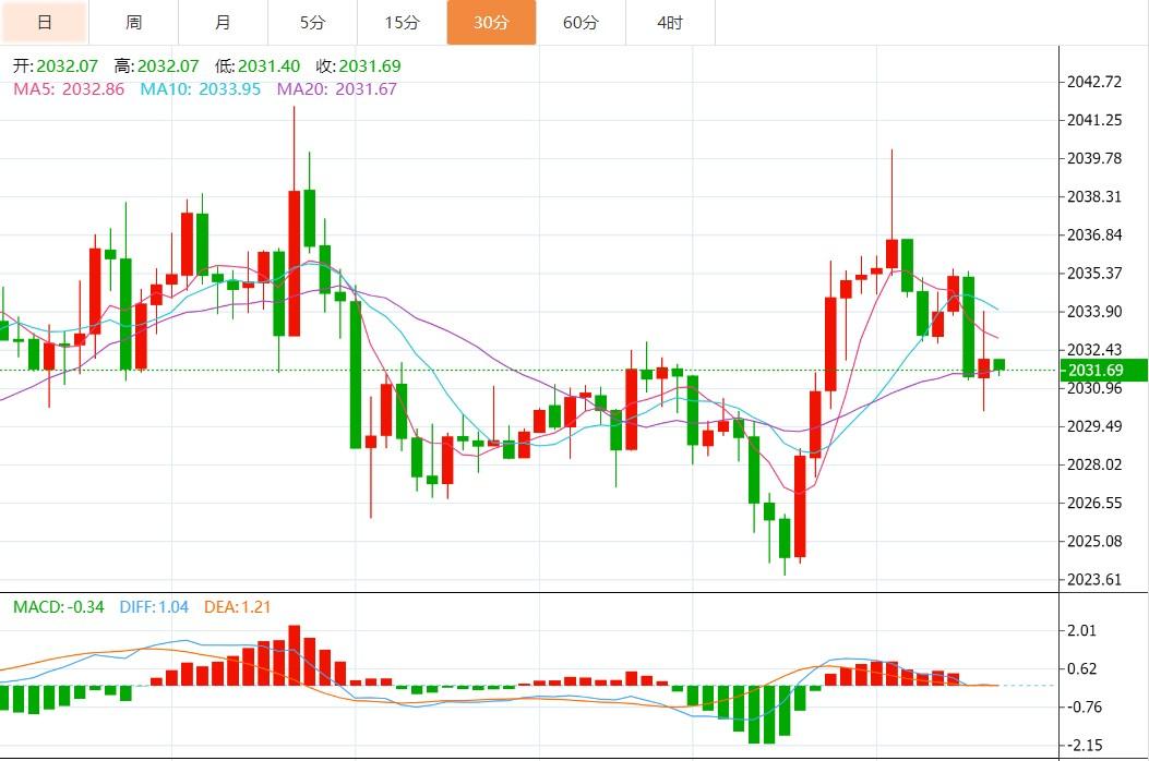 黄金稳定在2030美元上方，美CPI数据料将带来新考验-第1张图片-翡翠网
