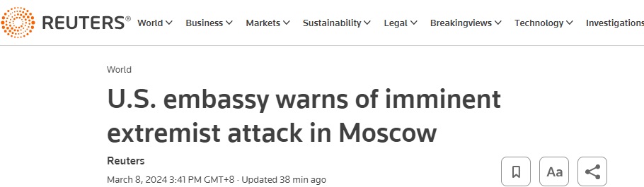 美驻俄大使馆突发警告:莫斯科即将发生袭击事件 非农重磅来袭  欧元、英镑、日元和黄金最新交易分析