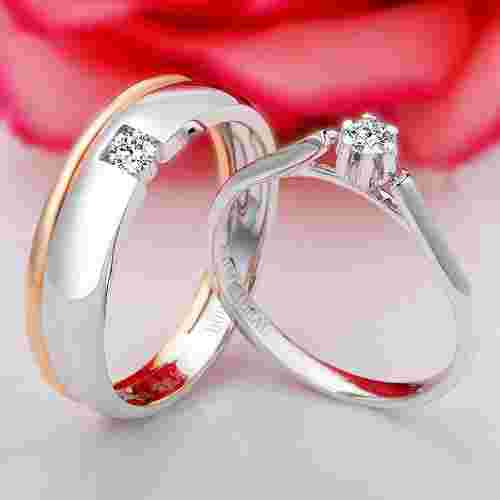 情侣钻石戒指的寓意,情侣钻石戒指款式图片大全-第2张图片-翡翠网 情侣钻石戒指的寓意,情侣钻石戒指款式图片大全-第2张图片-翡翠网