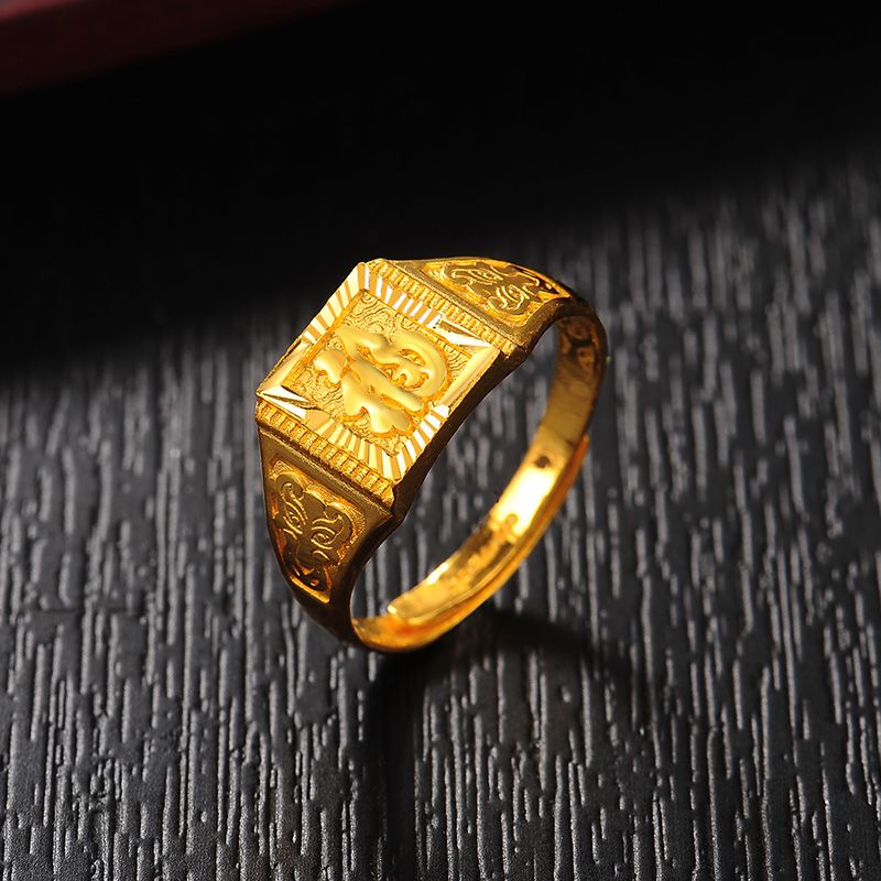 中国黄金戒指男款最新中国黄金戒指男款-第1张图片-翡翠网
