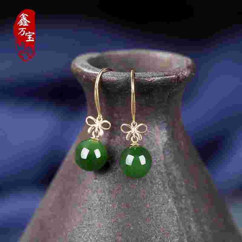 金镶玉耳环图片金镶玉耳环图片女-第2张图片-翡翠网 金镶玉耳环图片金镶玉耳环图片女-第2张图片-翡翠网