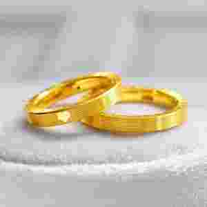 黄金圈戒指图片大全集,黄金圈戒指图片大全-第1张图片-翡翠网