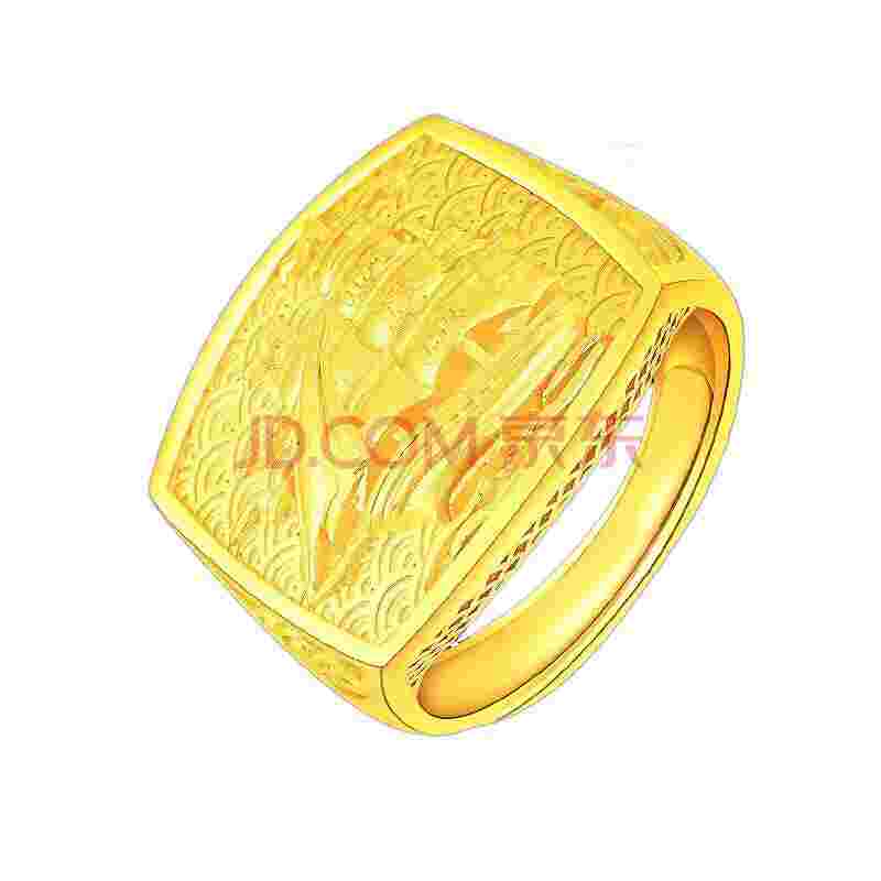 黄金戒指最新款图片黄金戒指图片男款-第2张图片-翡翠网