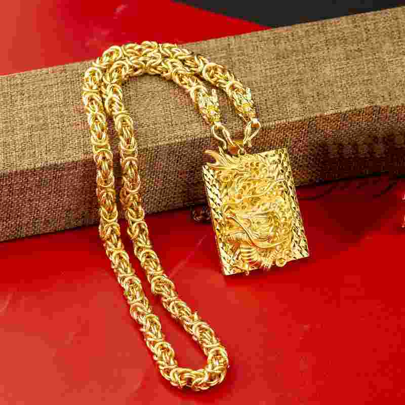 黄金龙骨链的寓意和象征,龙骨黄金项链图片男款-第1张图片-翡翠网 黄金龙骨链的寓意和象征,龙骨黄金项链图片男款-第1张图片-翡翠网