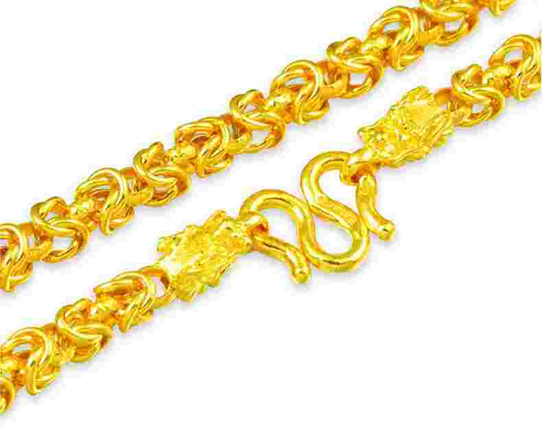 黄金龙骨链的寓意和象征,龙骨黄金项链图片男款-第2张图片-翡翠网 黄金龙骨链的寓意和象征,龙骨黄金项链图片男款-第2张图片-翡翠网