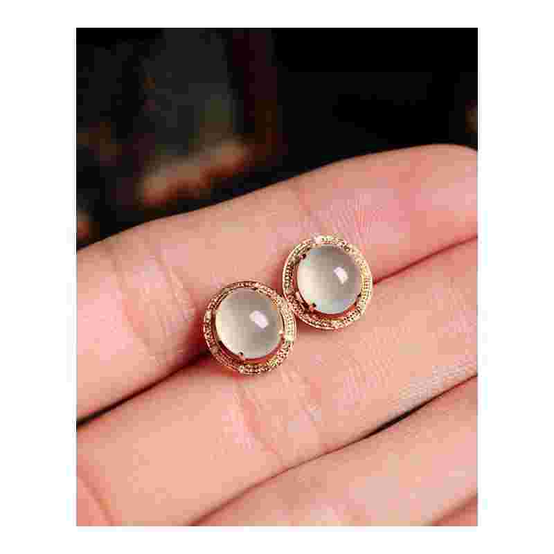 玉石耳钉镶嵌图片,玉石耳环镶嵌图片-第1张图片-翡翠网 玉石耳钉镶嵌图片,玉石耳环镶嵌图片-第1张图片-翡翠网