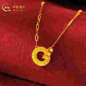 黄金项链的图片全部黄金项链真实图片,拍照图片-第1张图片-翡翠网