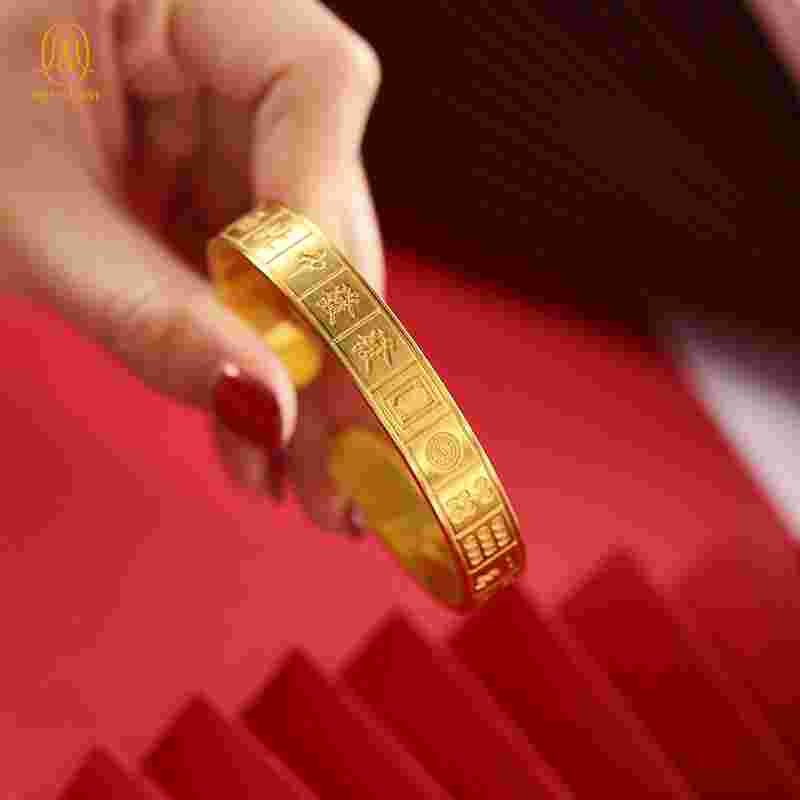 金手镯图片女款大全2022新款照片,金手镯图片女款大全2022新款-第2张图片-翡翠网 金手镯图片女款大全2022新款照片,金手镯图片女款大全2022新款-第2张图片-翡翠网