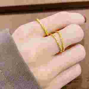 2022年黄金戒指新款图片,今年最新款黄金戒指-第1张图片-翡翠网 2022年黄金戒指新款图片,今年最新款黄金戒指-第1张图片-翡翠网