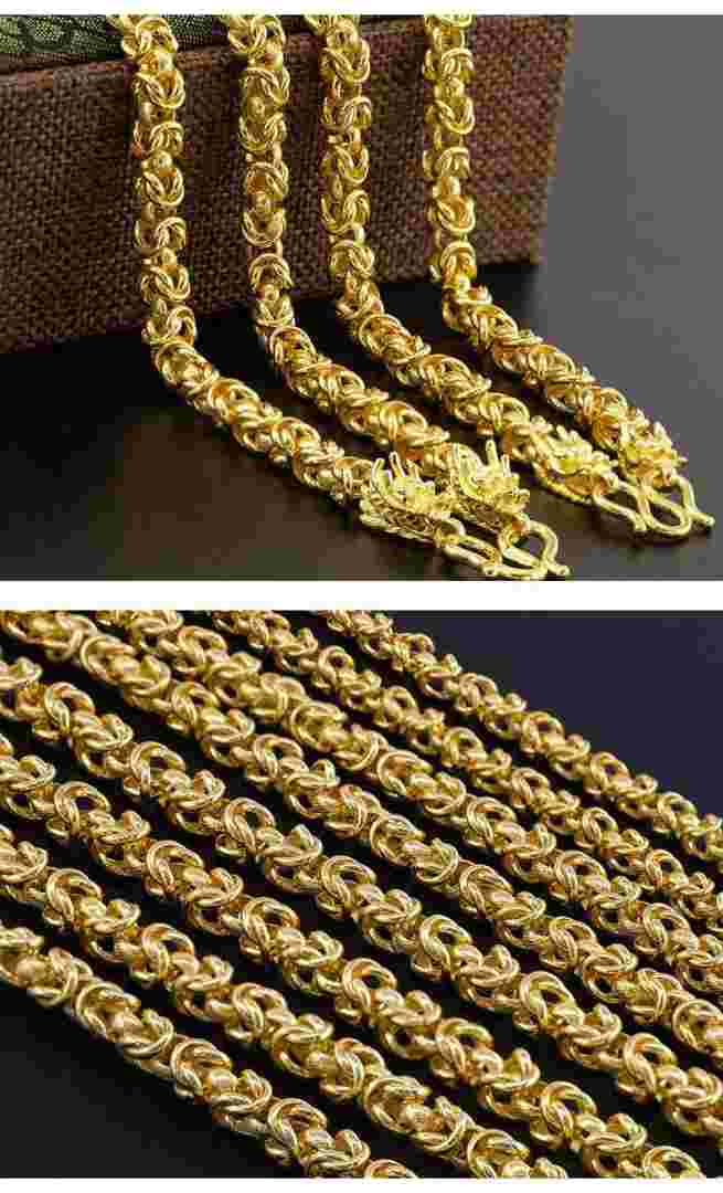 黄金项链男士款式图片,黄金项链男-第2张图片-翡翠网