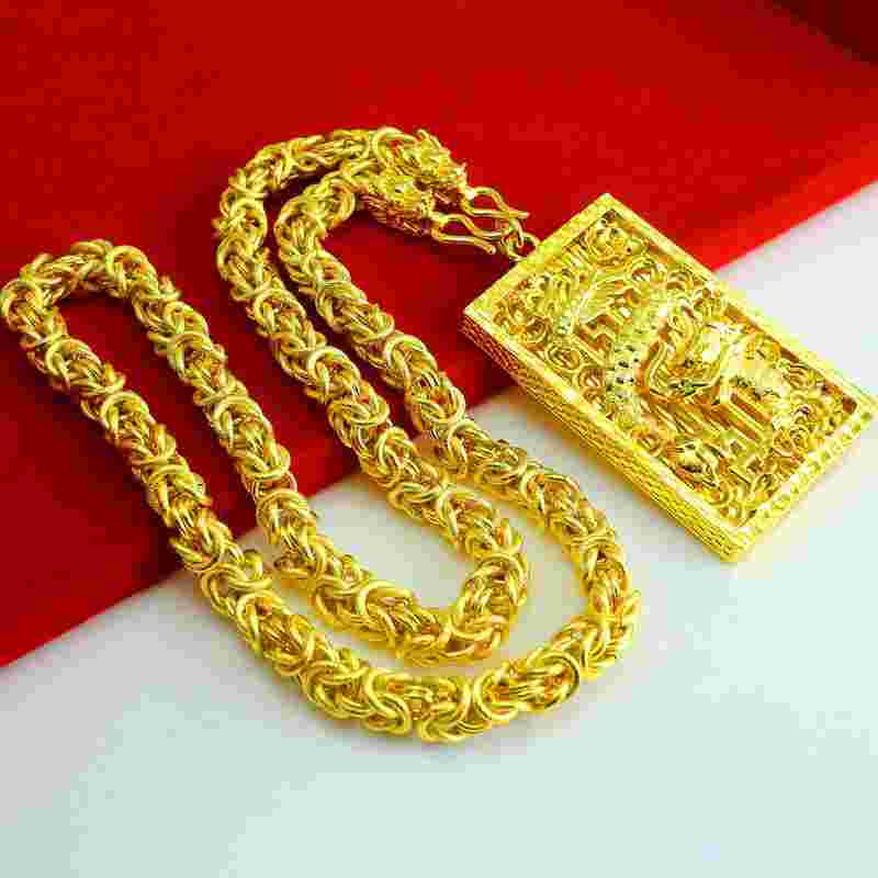 金项链男士金项链男士图片-第2张图片-翡翠网 金项链男士金项链男士图片-第2张图片-翡翠网