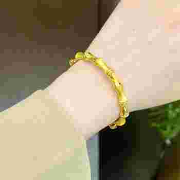 2022年黄金手镯新款,2022年黄金手镯新款图片-第1张图片-翡翠网