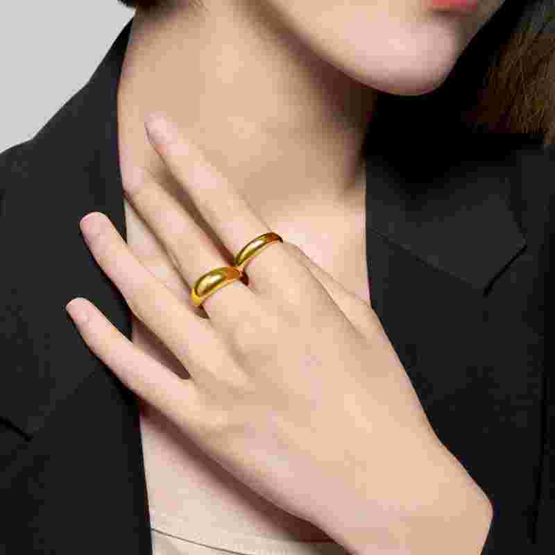 金戒指图片女款,金戒指图片女款大全2023新款-第2张图片-翡翠网 金戒指图片女款,金戒指图片女款大全2023新款-第2张图片-翡翠网