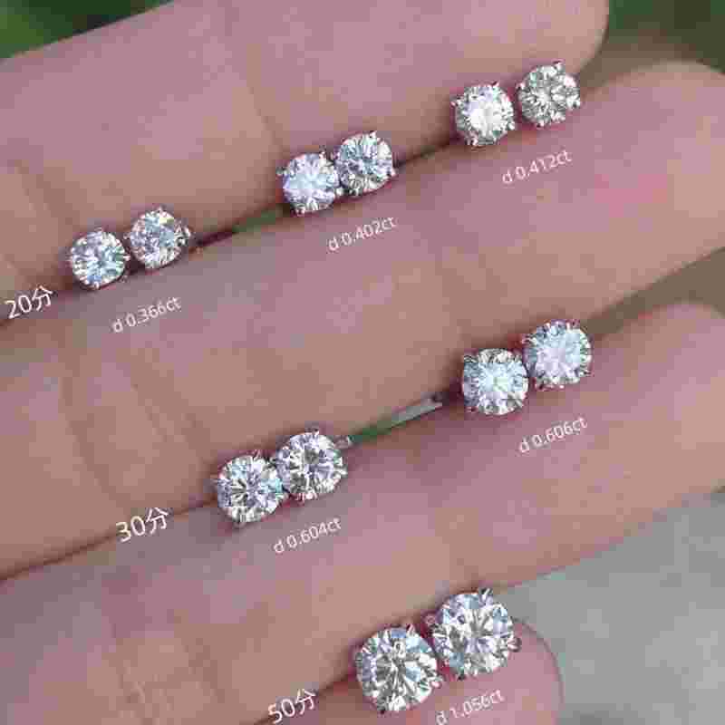 70分钻石耳钉一般多少钱钻石耳钉30分与50分的最好看-第2张图片-翡翠网