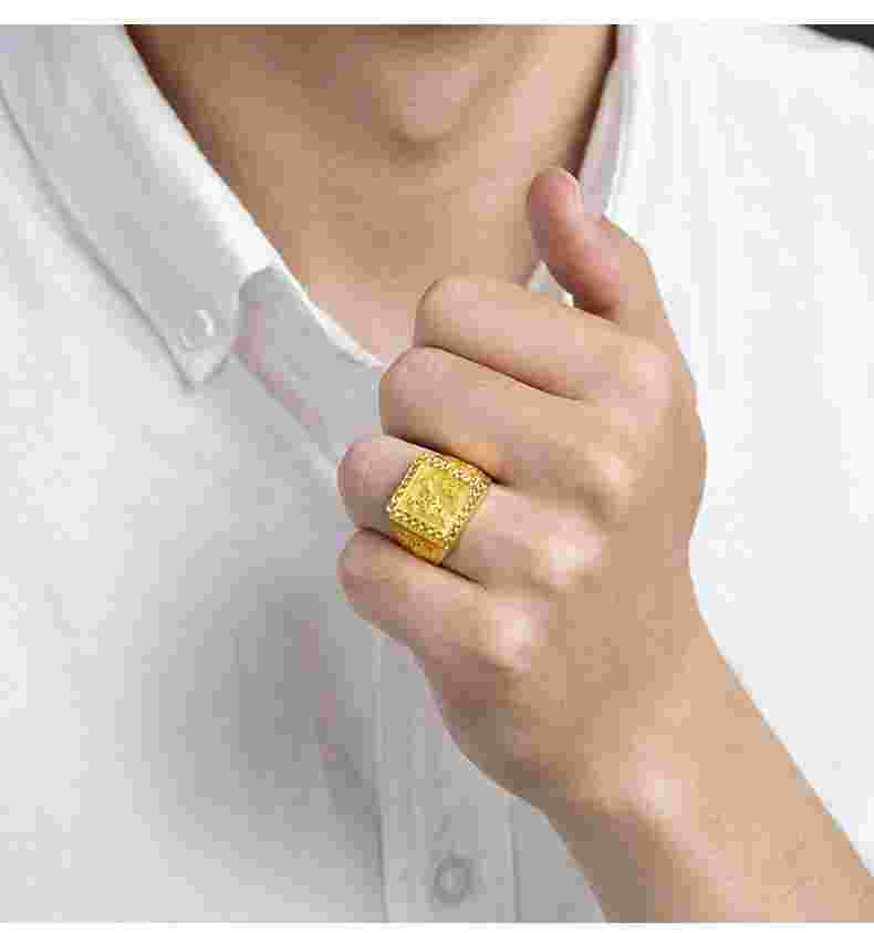 黄金戒指最新款式女,男士金戒指款式-第1张图片-翡翠网