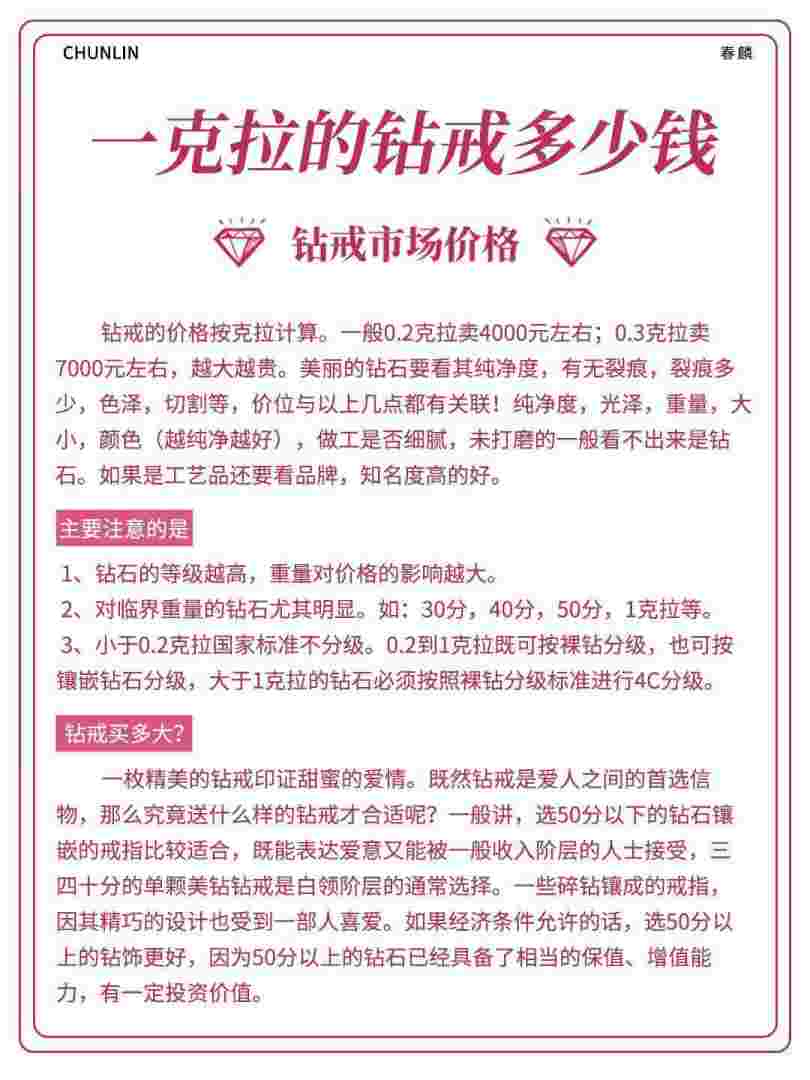 白金钻石多少钱一克,白金钻戒多少钱一克拉-第2张图片-翡翠网 白金钻石多少钱一克,白金钻戒多少钱一克拉-第2张图片-翡翠网