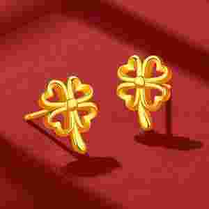 老凤祥黄金耳钉,老凤祥黄金耳钉多少钱一对-第1张图片-翡翠网