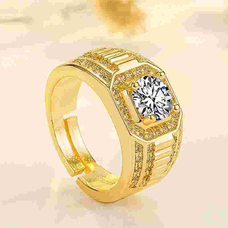 黄金戒指图片男价格,黄金戒指图片女款2019-第1张图片-翡翠网