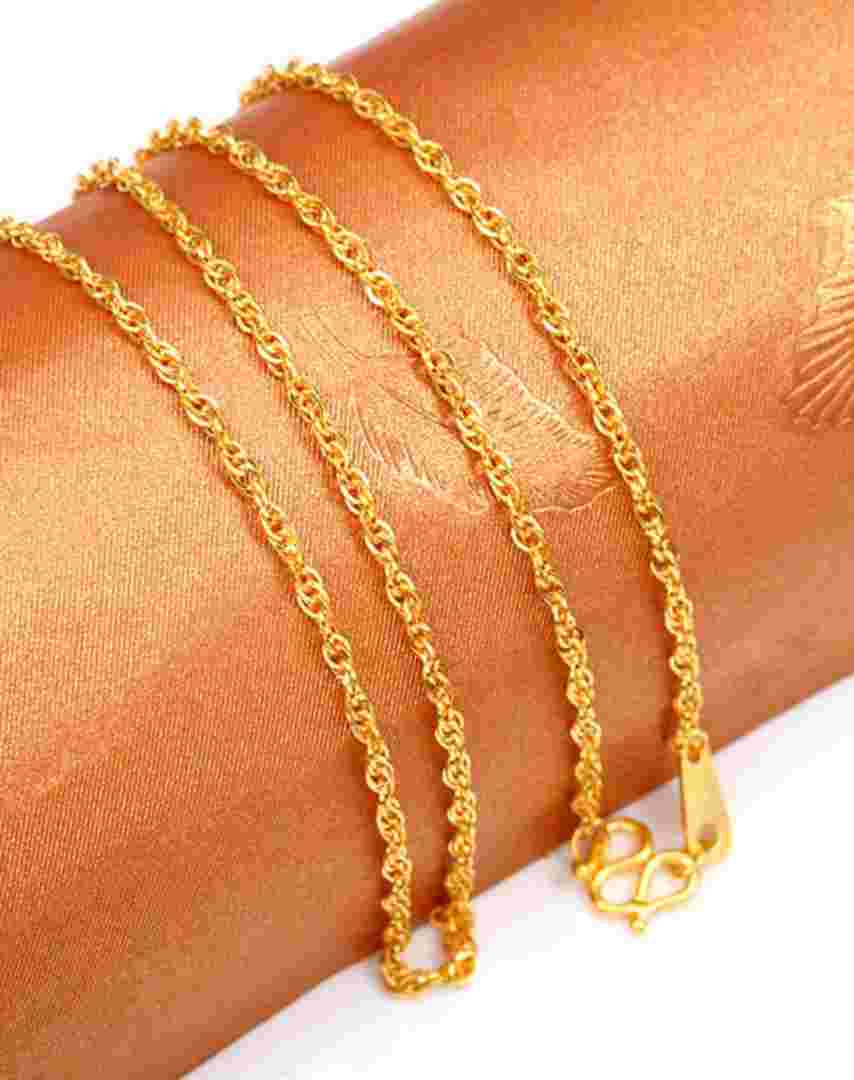 5克的黄金项链能配多少克的挂饰,5克左右的黄金项链图片-第1张图片-翡翠网 5克的黄金项链能配多少克的挂饰,5克左右的黄金项链图片-第1张图片-翡翠网