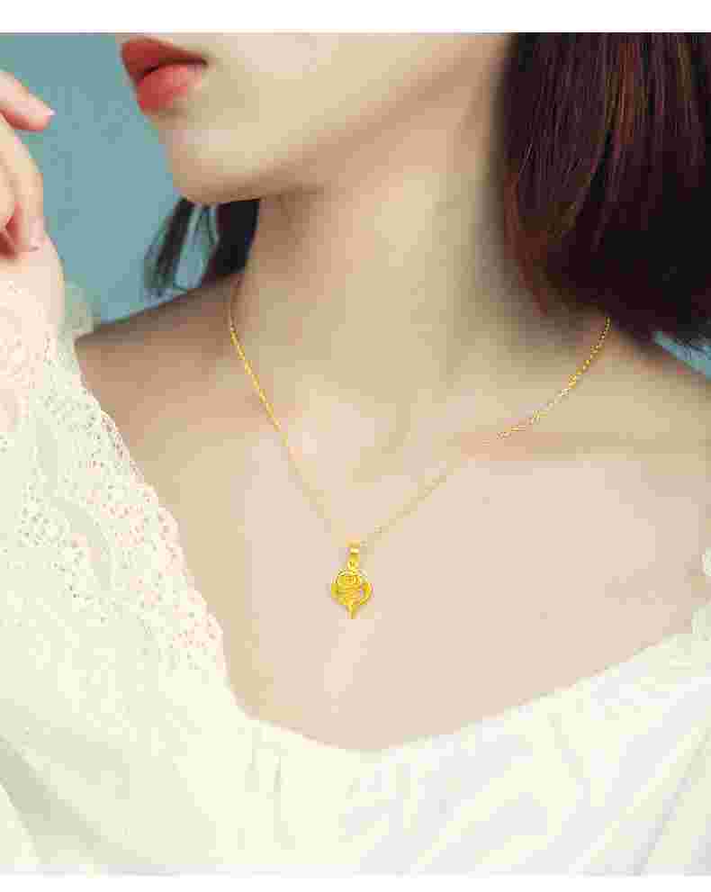 2021年女士流行黄金项链2021年女士流行黄金项链图片-第1张图片-翡翠网