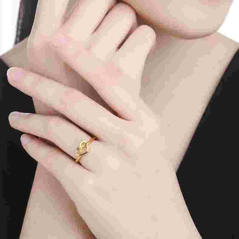 时尚黄金戒指图片女款大全,时尚黄金戒指图片女款-第2张图片-翡翠网