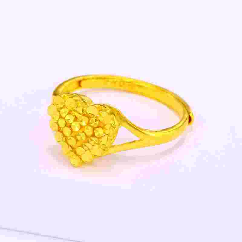 时尚黄金戒指图片女款大全,时尚黄金戒指图片女款-第1张图片-翡翠网