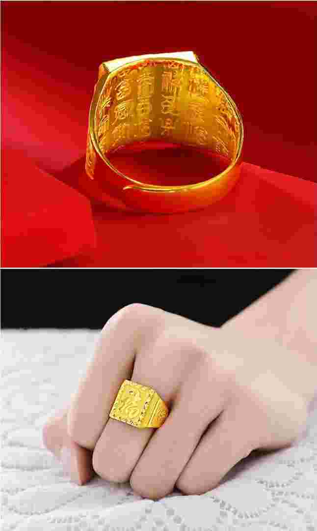 4克黄金戒指图片女人戒指一般几克重-第2张图片-翡翠网