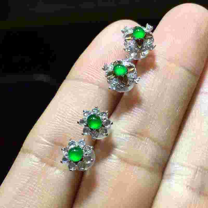 翡翠耳钉大全,翡翠耳钉大全图片-第2张图片-翡翠网