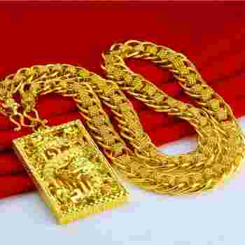 最流行的男士黄金项链全国流行的男款金项链图片-第1张图片-翡翠网 最流行的男士黄金项链全国流行的男款金项链图片-第1张图片-翡翠网