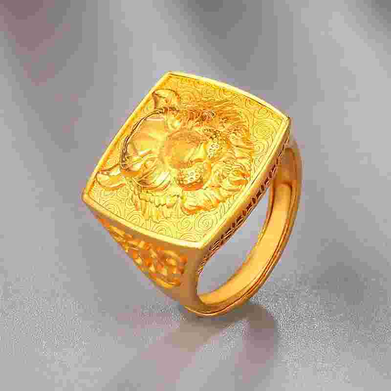 黄金戒指男生的戴法黄金戒指男戒-第1张图片-翡翠网 黄金戒指男生的戴法黄金戒指男戒-第1张图片-翡翠网