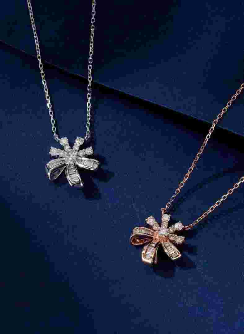 钻石项链大小对比,最大钻石项链