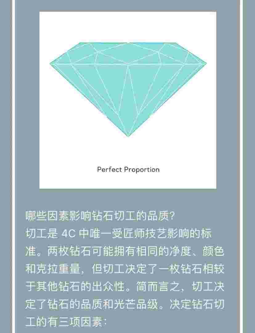 钻石切工一般影响品质吗钻石切工一定要3ex吗