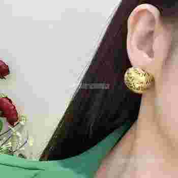 黄金耳环最新款式,黄金耳环图片大全好看新款