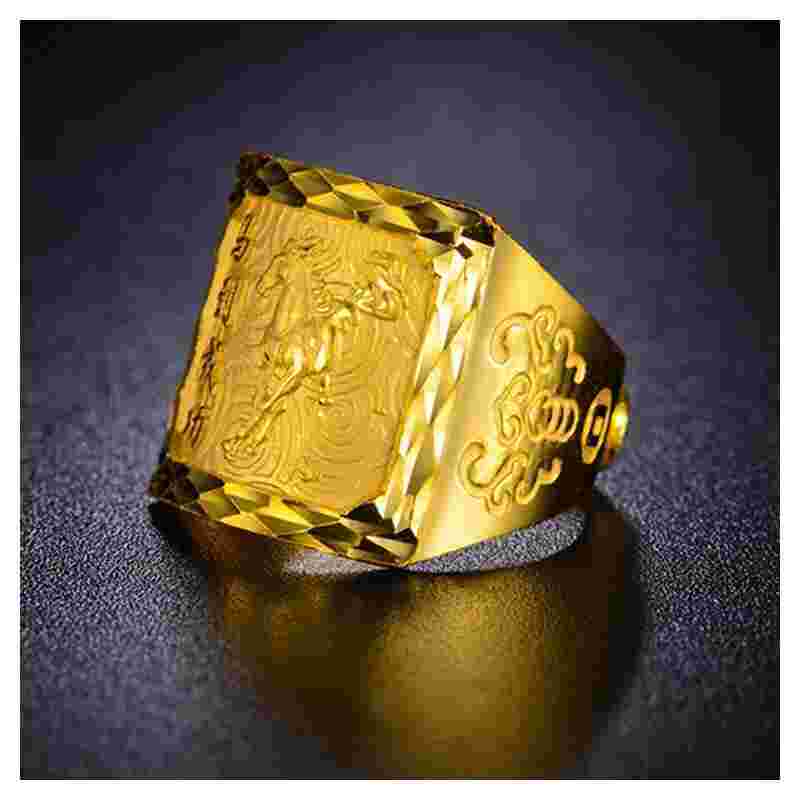 男士黄金戒指款式图片男士黄金戒指的戴法和意义-第2张图片-翡翠网 男士黄金戒指款式图片男士黄金戒指的戴法和意义-第2张图片-翡翠网