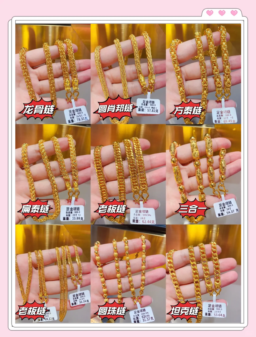 黄金项链男士款式图片黄金项链男士款式