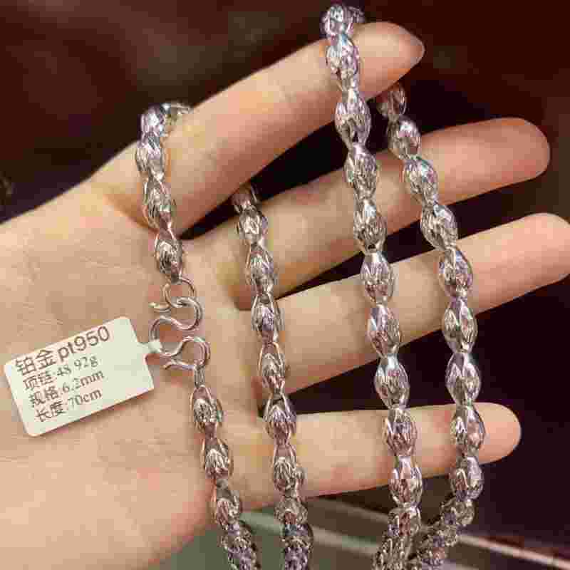 铂金项链图片铂金项链图片女款新款-第2张图片-翡翠网