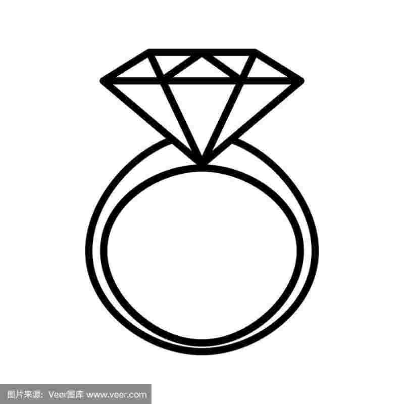 钻石戒指怎么画好看又简单,钻石戒指怎么画